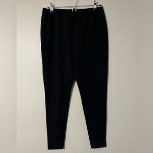 Lafayette 148 Pant Black Legging Trouser Career Skinny Business L